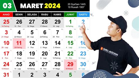 11 maret 2024 berapa hari lagi  Berdasarkan SKB Tiga Menteri tentang Hari Libur Nasional dan Cuti